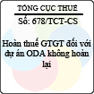 Công văn 678/TCT-CS