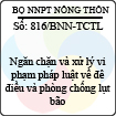 Công văn 816/BNN-TCTL