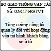 Chỉ thị 02/2013/CT-BGTVT