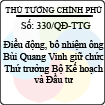 Quyết định số 330/QĐ-TTG