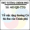 Quyết định số 465/QĐ-TTG