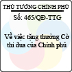 Quyết định số 465/QĐ-TTG