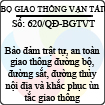 Quyết định 620/2013/QĐ- BGTVT