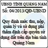 Quyết định 04/2013/QĐ-UBND của tỉnh Quảng Nam