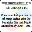 Quyết định số 288/QĐ-TTG