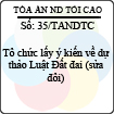 Kế hoạch 35/TANDTC