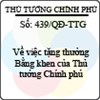 Quyết định số 439/QĐ-TTG