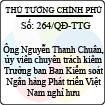 Quyết định số 264/QĐ-TTG