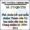 Quyết định số 271/QĐ-TTG