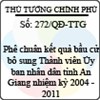 Quyết định số 272/QĐ-TTG