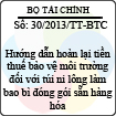 Thông tư 30/2013/TT-BTC