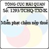 Công văn 1293/TCHQ-TXNK