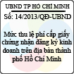 Quyết định 14/2013/QĐ-UBND