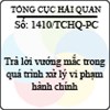 Công văn 1410/TCHQ-PC