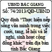 Quyết định 74/2013/QĐ-UBND