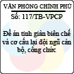 Thông báo 117/TB-VPCP