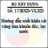 Công văn 17/BXD-VLXD