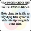 Công văn 1914/VPCP-KGVX