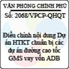 Công văn 2068/VPCP-QHQT