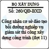 Quyết định 260/2013/QĐ-BXD