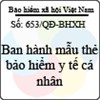 Quyết định số 653/QĐ-BHXH