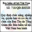 Quyết định 718/QĐ-BHXH