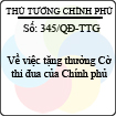 Quyết định số 345/QĐ/TTG