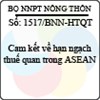 Công văn 1517/BNN-HTQT