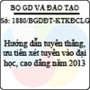 Công văn 1880/BGDĐT-KTKĐCLGD