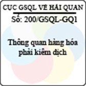 Công văn 200/GSQL-GQ1