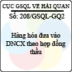 Công văn 208/GSQL-GQ2