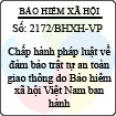 Công văn 2172/BHXH-VP