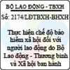 Công văn 2174/LĐTBXH-BHXH