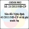 Nghị định 23/2013/NĐ-CP