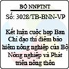 Thông báo 3028/TB-BNN-VP