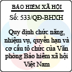 Quyết định 533/QĐ-BHXH