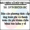 Công văn 1979/BHXH-BC