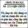 Quyết định 2215/2013/QĐ-UBND