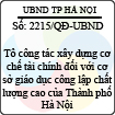 Quyết định 2215/2013/QĐ-UBND