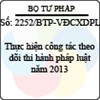 Công văn 2252/BTP-VĐCXDPL