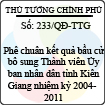 Quyết định số 233/QĐ-TTG