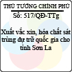 Quyết định 517/2013/QĐ-TTg