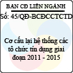 Quyết định 45/2013/QĐ-BCĐCCTCTD