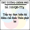 Quyết định 510/2013/QĐ-TTg