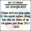 Quyết định 650/2013/QĐ-BTP