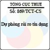 Công văn 869/TCT-CS