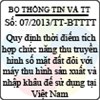 Thông tư 07/2013/TT-BTTTT
