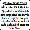 Thông tư 07/2013/TT-BTTTT