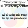 Công văn 1533/TCHQ-CCHĐH