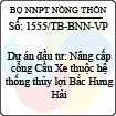 Thông báo 1555/TB-BNN-VP